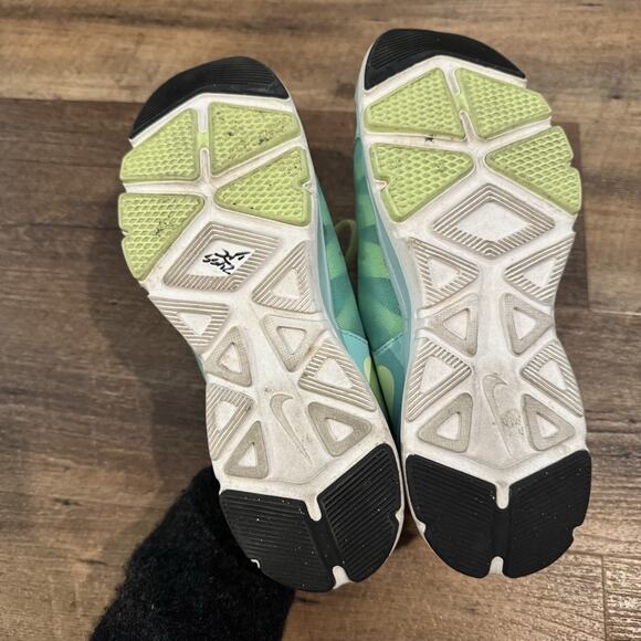 Nike Flex Trainer 2 Aqua Volt 7.5 Walking Running Cross Training Gym READ - Picture 9 of 12
